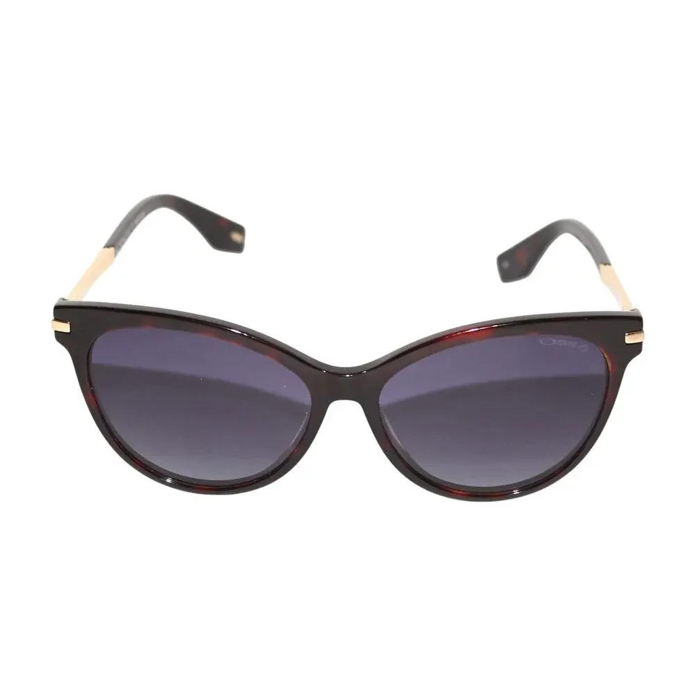 Osse Brown Gold Hardware Cateye Sunglasses